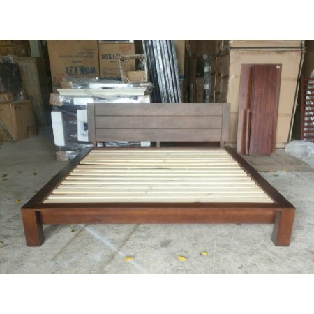 Chunky Walnut - Robot 1m8 : Giường Ngủ Gỗ Sồi - Mặt Gổ